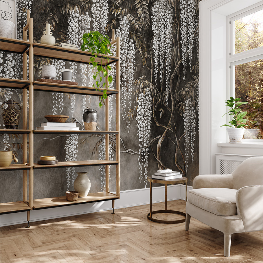 tapeta na wymiar RAUV Tapeta w winorośl 2 do salonu na podkładzie premium