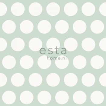 137-128711 - tapeta Dots Mint Everybody Bonjour Esta Home