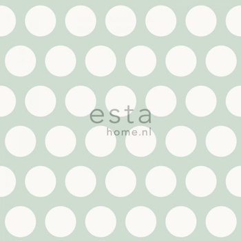 137-128711 - tapeta Dots Mint Everybody Bonjour Esta Home