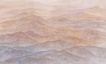 Tapeta wzgórza rożowo-fioletowa