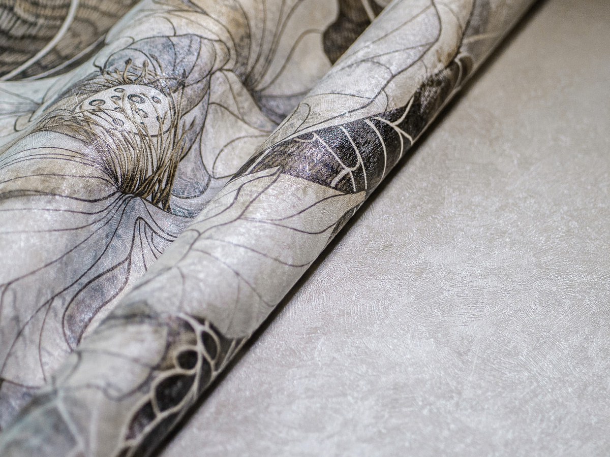 Zbliżenie struktury winylowej tapety Bohemia WallCraft 735322301