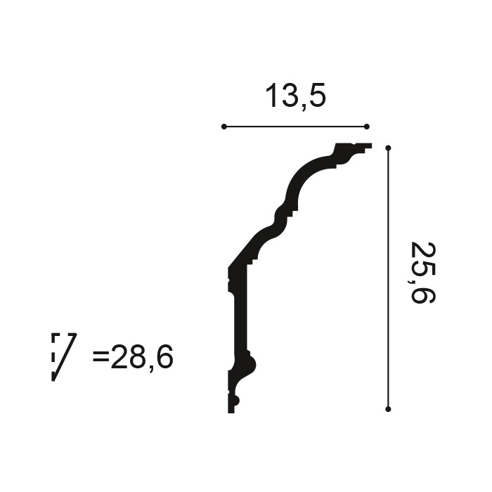 C340 - Listwa sufitowa Orac – Orac Decor – aranżacja wnętrza