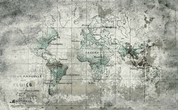 6800305 - panel Old Map Blue  Random Papers II Coordonne