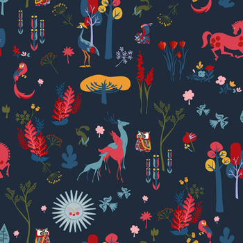 8000002 - panel El bosque animado Noche 40th Aniversary Coordonne