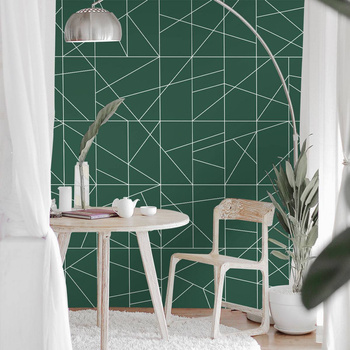 Cant fusion bottle green&white - tapeta Wallart