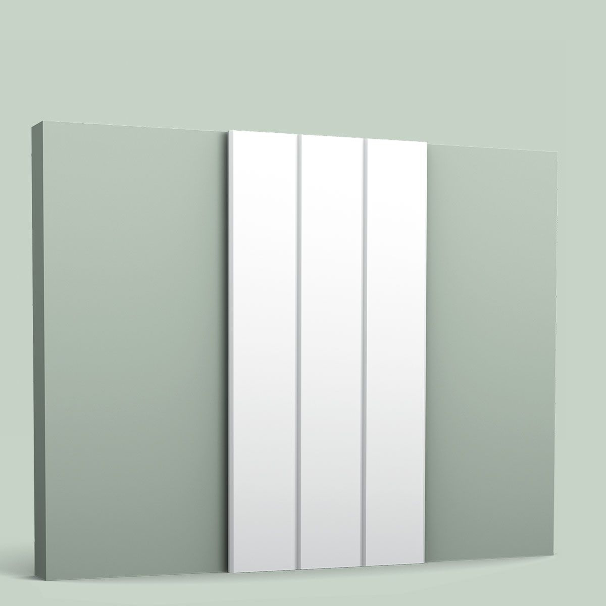 Biały panel 3D WX205 TRACK na ścianie