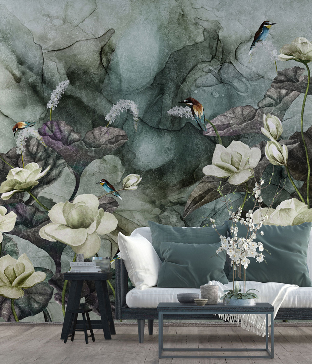 Fototapeta NIMFEA 355 31 2101 WallCraft w aranżacji sypialni