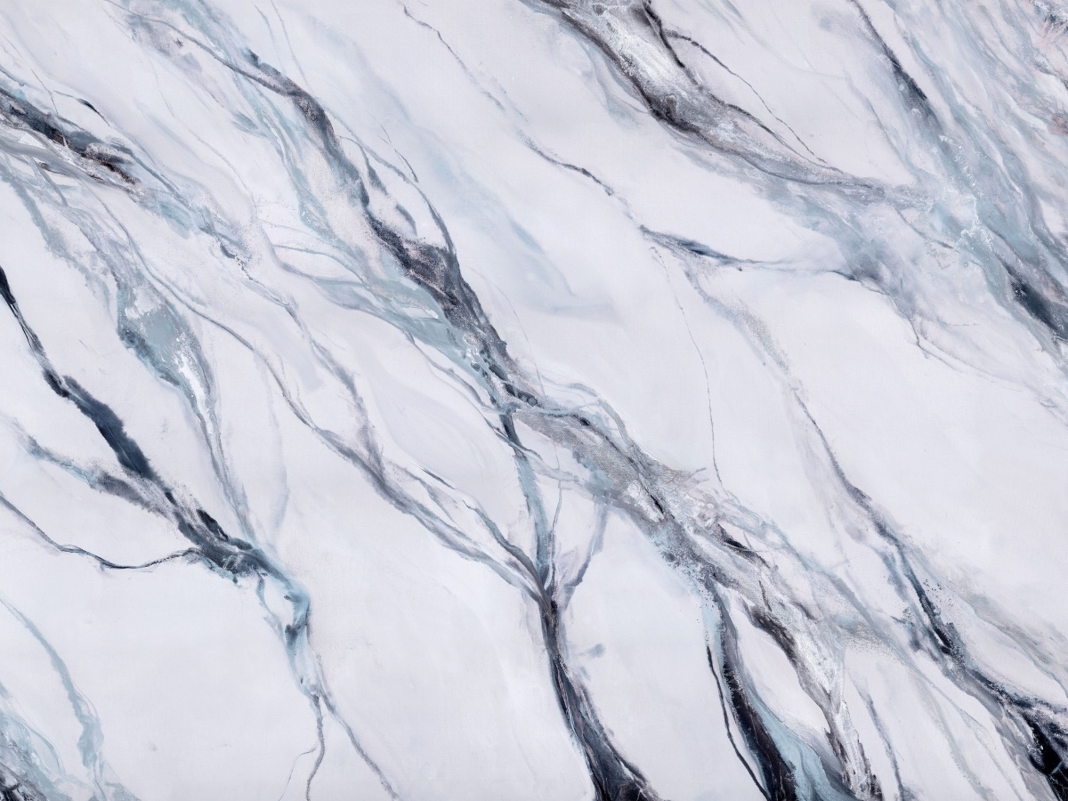 panele tapety marmurowej Silvering – zbliżenie wzoru