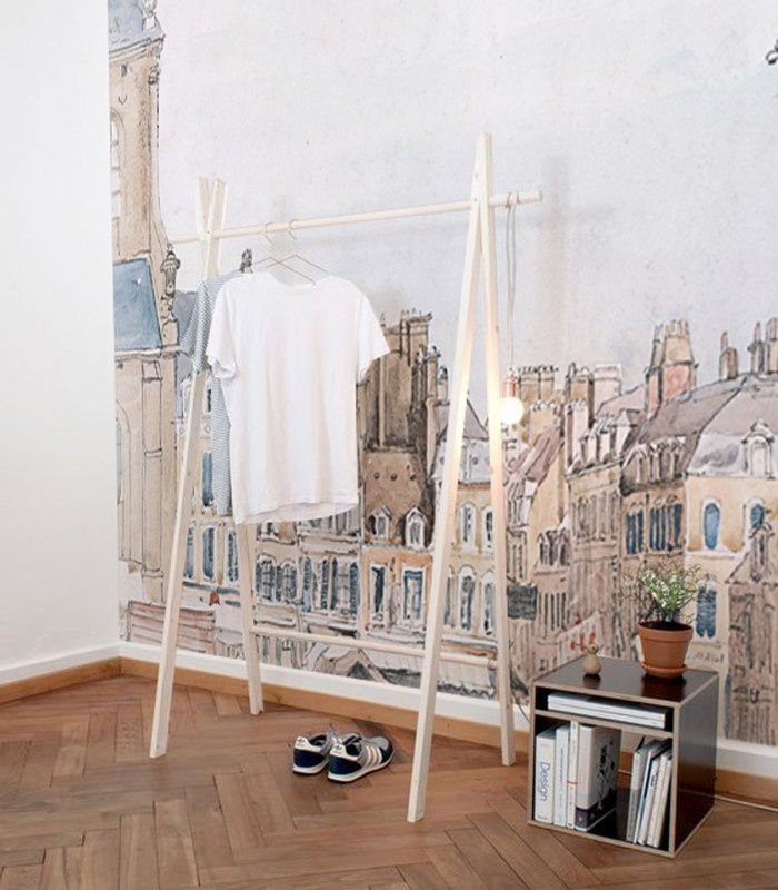 Tapeta Roofs Wallcolors w korytarzu