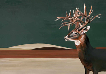 9500201 - panel Great Deer Green Naturae Coordonne