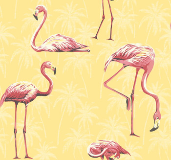 CO11003 - tapeta Flamingoes Coastal Chic WallQuest
