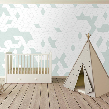 Shapes Fusion Mint - tapeta Wallart