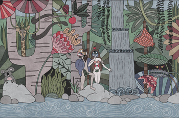 Tapeta London Art 19034 le jardin des de lices elena salmistraro