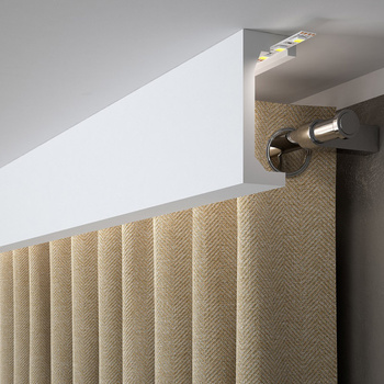 Listwa karniszowa LED 12 cm | Mardom Decor QL046