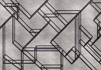 9600401 - panel L-Geometric Silver Random Metallics Coordonne