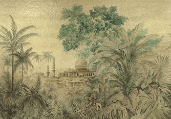 9600070 - panel Taj Majal Gold Random Metallics Coordonne