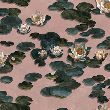 8000004 - panel Nenúfares Rose 40th Aniversary Coordonne