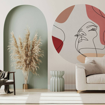 Koło Layla Maroon - Fototapeta WallArt