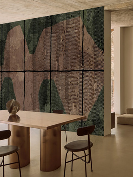 INCOGNITO – abstrakcyjna tapeta z fakturą i motywem siatki – Wall&Deco