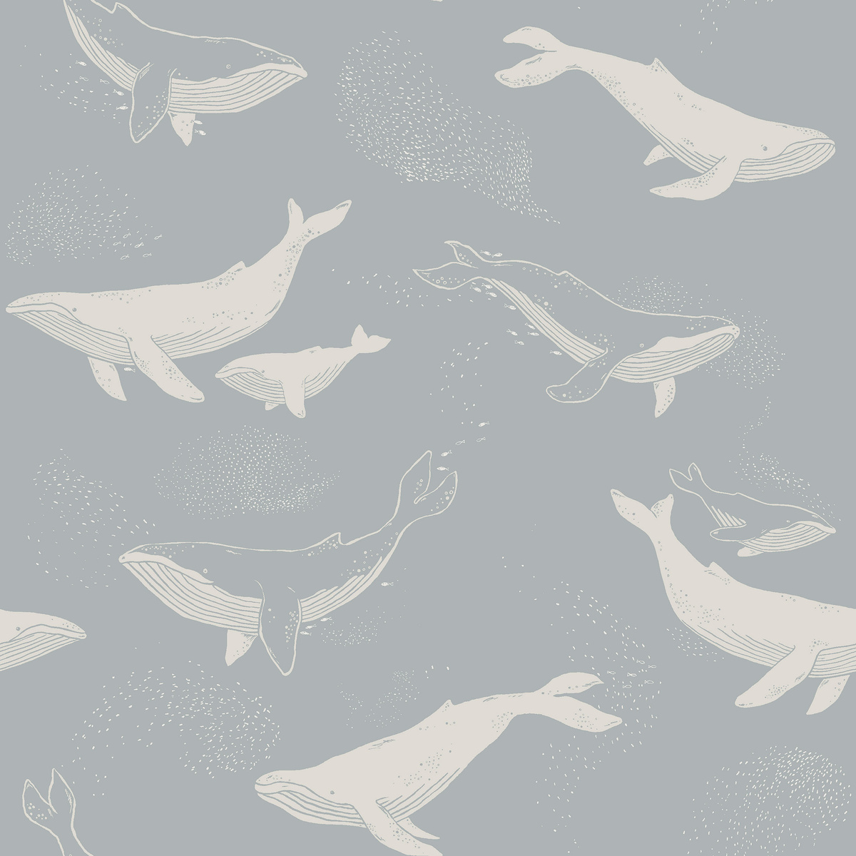 6942 – tapeta Whales Newbie Wallpaper II – BorasTapeter – zdjęcie produktu