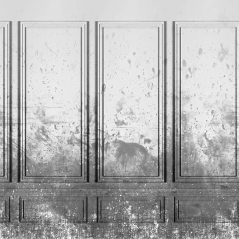 R15383 – fototapeta Patinated Panels, Smoke Rebel Walls