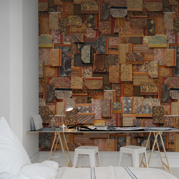 R12861 Vintage Books, cover - Fototapeta RebelWalls