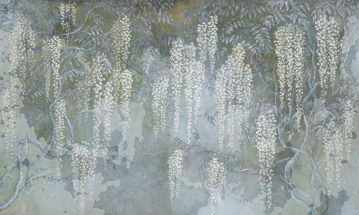 mural na wymiar RAUV Tapeta w winorośl 4 do sypialni i salonu na podkładzie Canvas