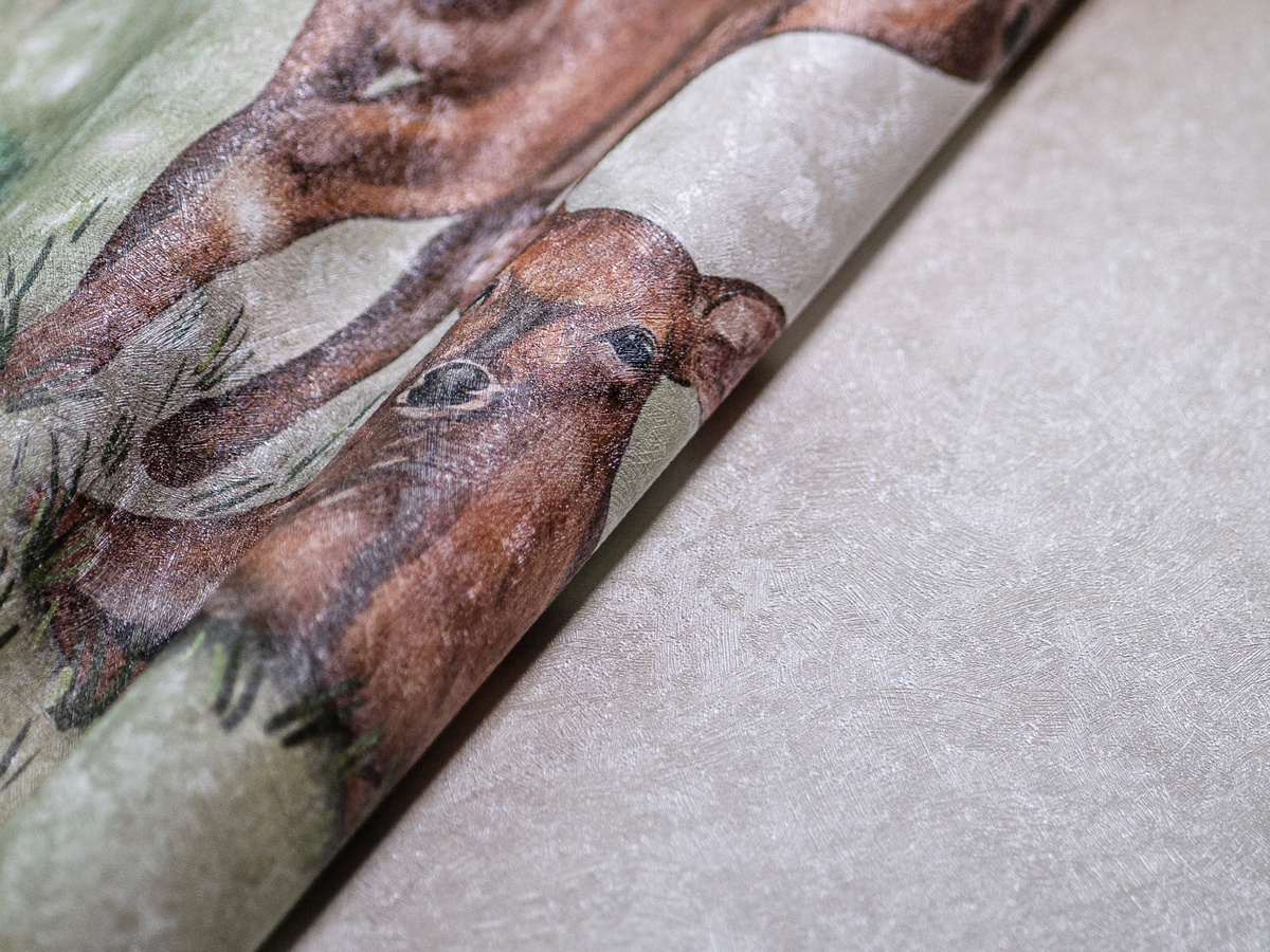 Zbliżenie struktury winylowej tapety na wymiar WallCraft