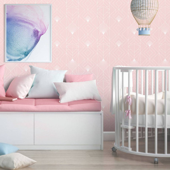 Fan różowy - tapeta Wallart