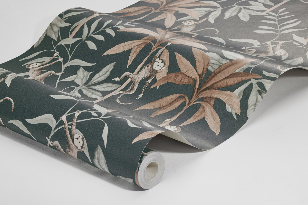 6937 – tapeta Jungle Friends Newbie Wallpaper II – BorasTapeter – zdjęcie produktu