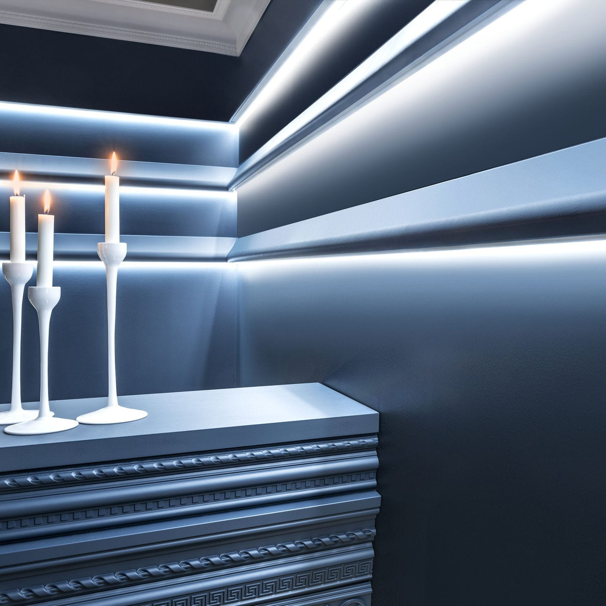 IL2 – listwa gzymsowa, listwa oświetleniowa, gzyms Arstyl NMC – NMC – aranżacja wnętrza