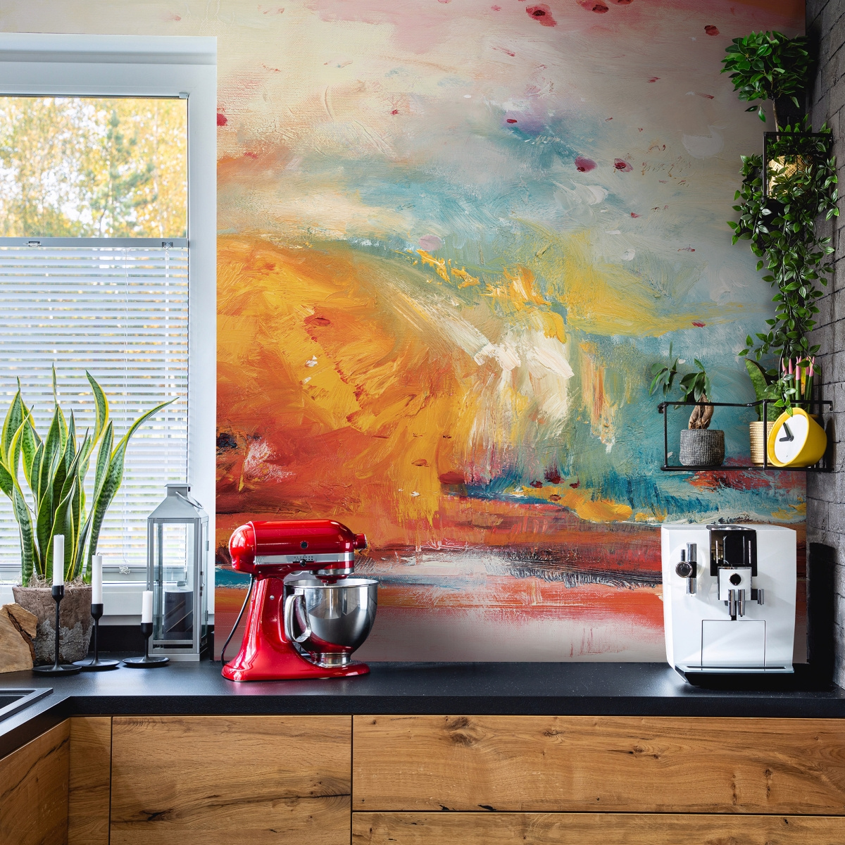 tapeta artystyczna panoramiczna do kuchni – wzór Canaria WallArt
