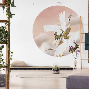 Koło Taupe Tsuru - Fototapeta WallArt