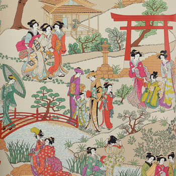 3092-02 – tapeta Geishas Papier Peints Wallpaper VII Manuel Canovas