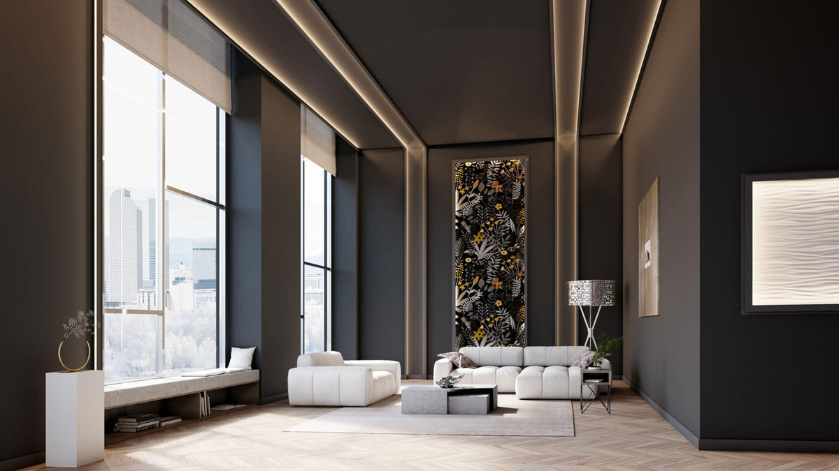 IL8 – listwa gzymsowa, listwa oświetleniowa, gzyms Arstyl NMC – NMC – aranżacja wnętrza