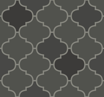 BW22100 - tapeta Tile Trellis Black & White Paper&Ink Wallquest