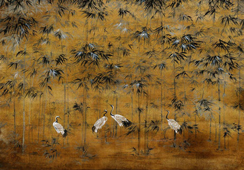7900005 - panel Garzas Chai Random Chinoiseries Coordonne