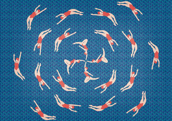 6500020 - panel Swimmers Random Papers Coordonne