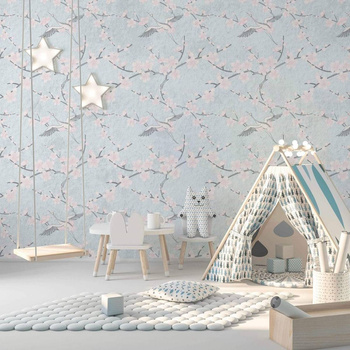 Sakura Blue - tapeta Wallart