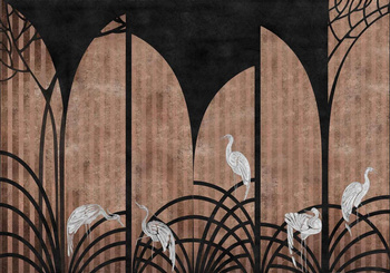 7900150 - panel Tassel Coal Random Chinoiseries II Coordonne