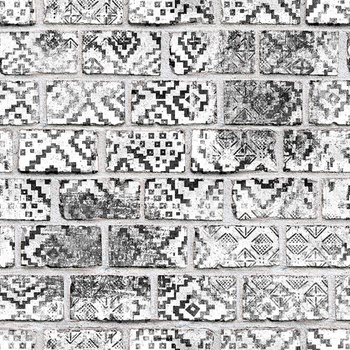 R15232 – fototapeta Decorated Bricks Rebel Walls