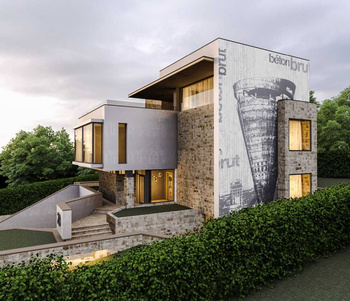 312_001 – fototapeta Béton Brut, Water Tower Taplab