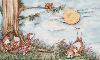 Fox Hollow - Fototapeta WallArt