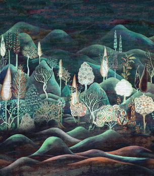 Mural Munnar Teal Summer Khroma