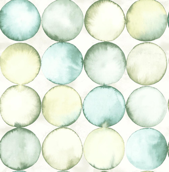 JA31704 - tapeta Watercolor Circles Jasmine WallQuest
