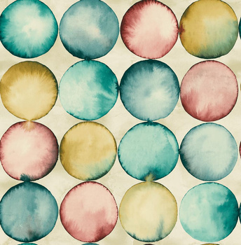 JA31702 - tapeta Watercolor Circles Jasmine WallQuest