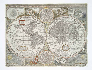 6500101 - panel Historical map map Random Papers Coordonne