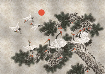 9600021 - panel Ukiyo Silver Random Metallics Coordonne