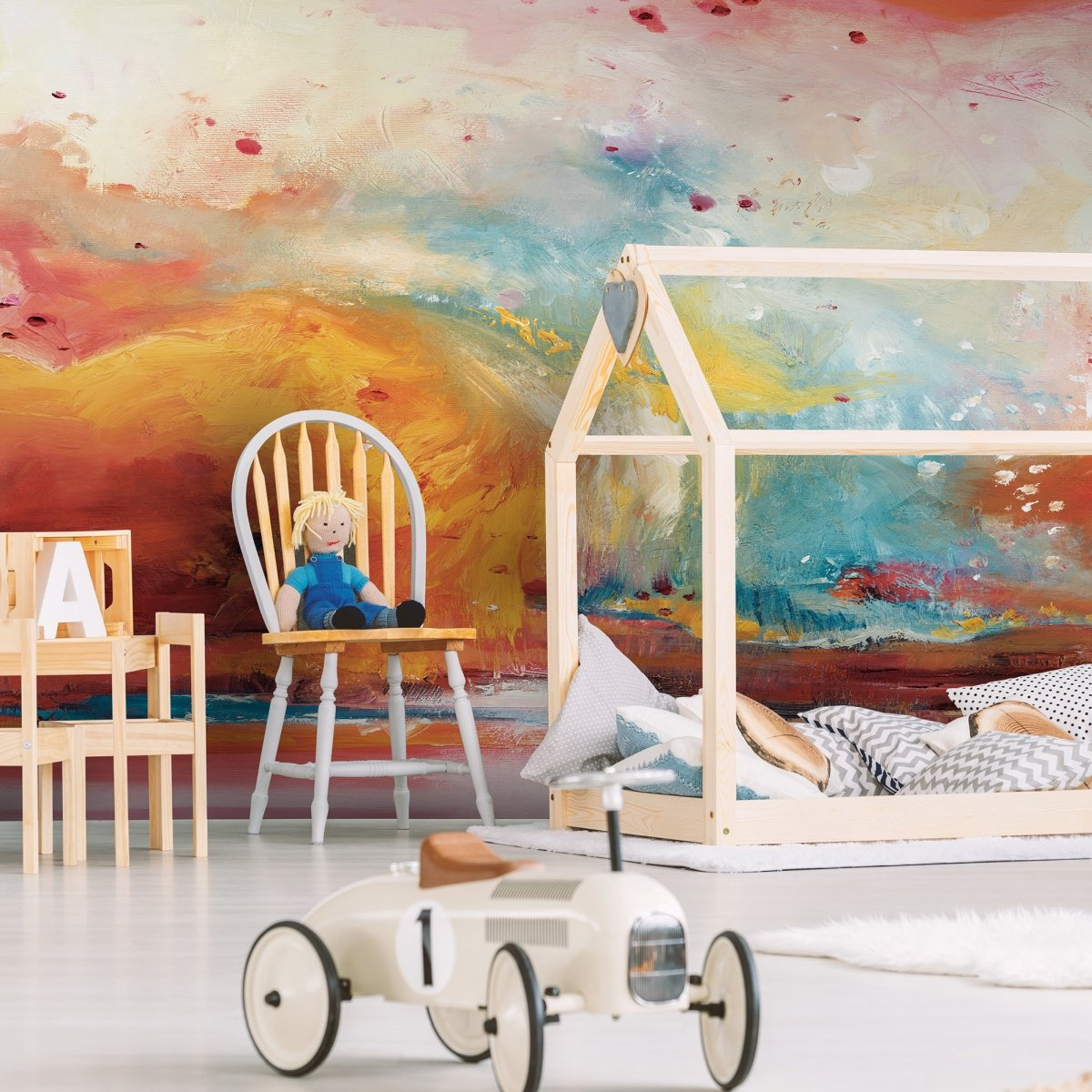 tapeta na wymiar WallArt do salonu – motyw abstrakcyjny Canaria