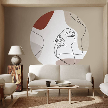 Koło Layla Taupe - Fototapeta WallArt